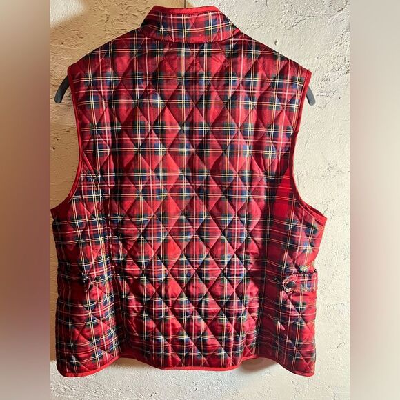 Plaid vest, holiday tartan, vintage Appleseeds
Red, green plaid with pockets-LG - Picture 7 of 10